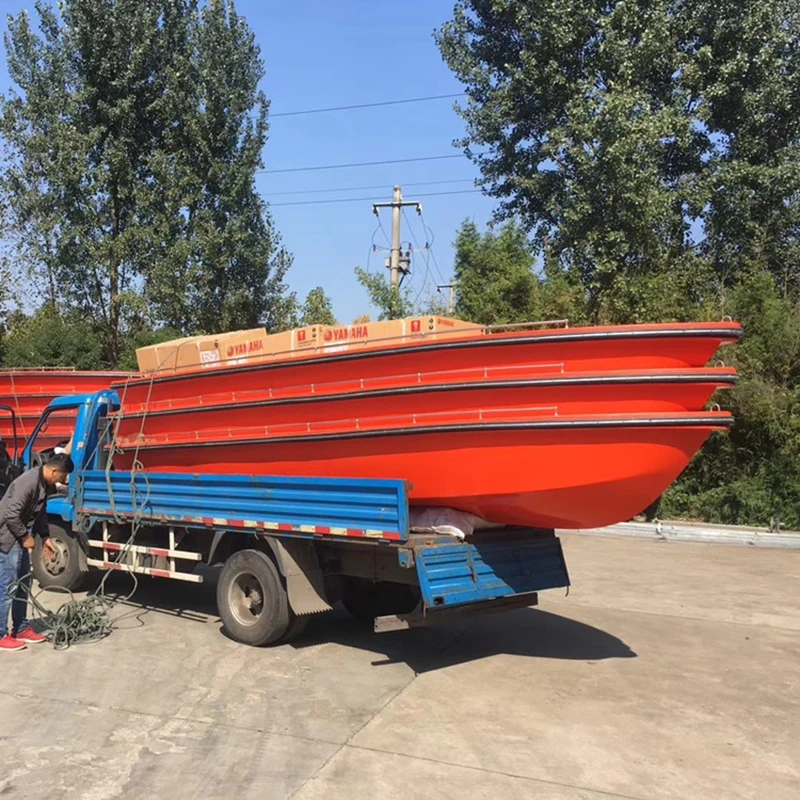 Стеклопластиковая лодка из стекловолокна для морской рыбалки самосливающееся