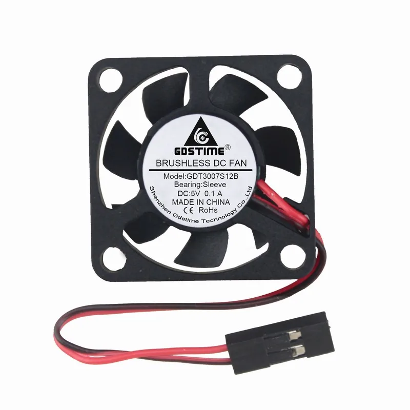 Gdstime 5 комплектов с винтами DuPont DC в 30x30x7 мм 3007 2 провода Бесщеточный Охлаждающий