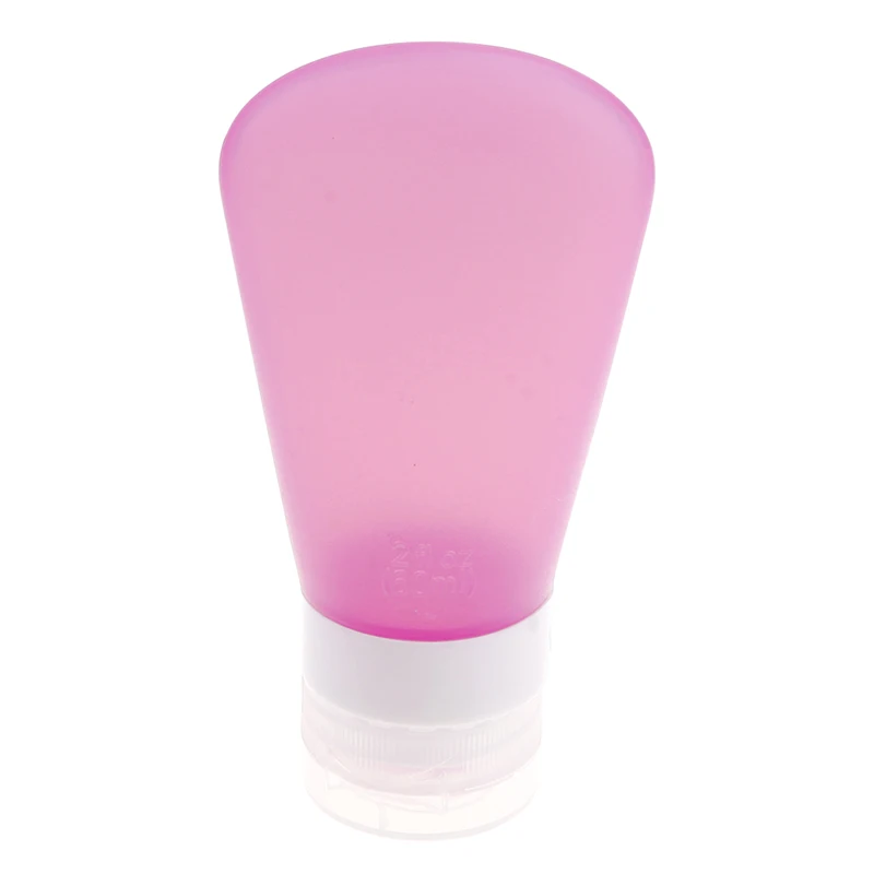 Портативные силиконовые дорожные бутылки шампунь для геля и лосьона для душа суб-розлива пробки сжимаются инструмент для хранения#72206 - Цвет: Розовый