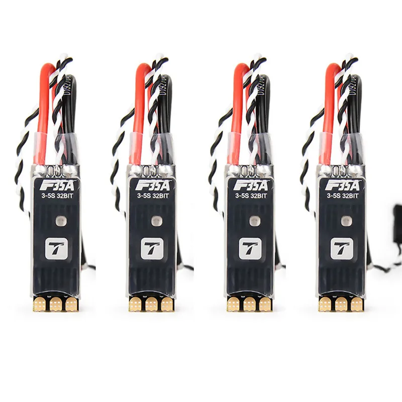 1/2/4 шт. t-двигатель F35A 35x11 мм 35A BLheli_32 32 бита 3-5S безщеточный ESC DShot1200 w/RGB светодиодный для радиоуправляемых моделей Запчасти - Цвет: 4PCS