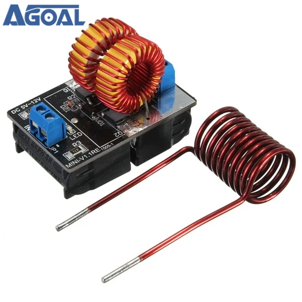 

5V-12V ZVS Induction Low Voltage Heating Power Supply Module With Coil