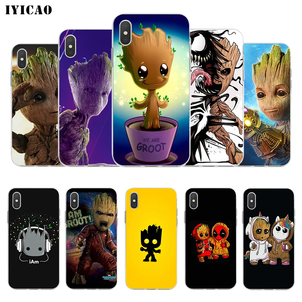 IYICAO Мягкий силиконовый чехол для iPhone X XR XS MAX 6 6s 7 8 Plus 5 5S SE TPU|Чехлы-накладки| |