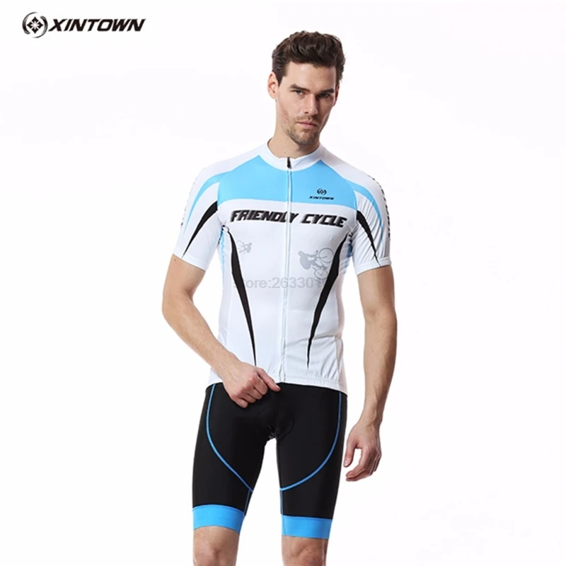 

XINTOWN Cycling Clothing Breathable Anti-sweat Short Sleeve Cycling Jersey Sets Clothes Jerseys Outdoor Sports Bike Clothes