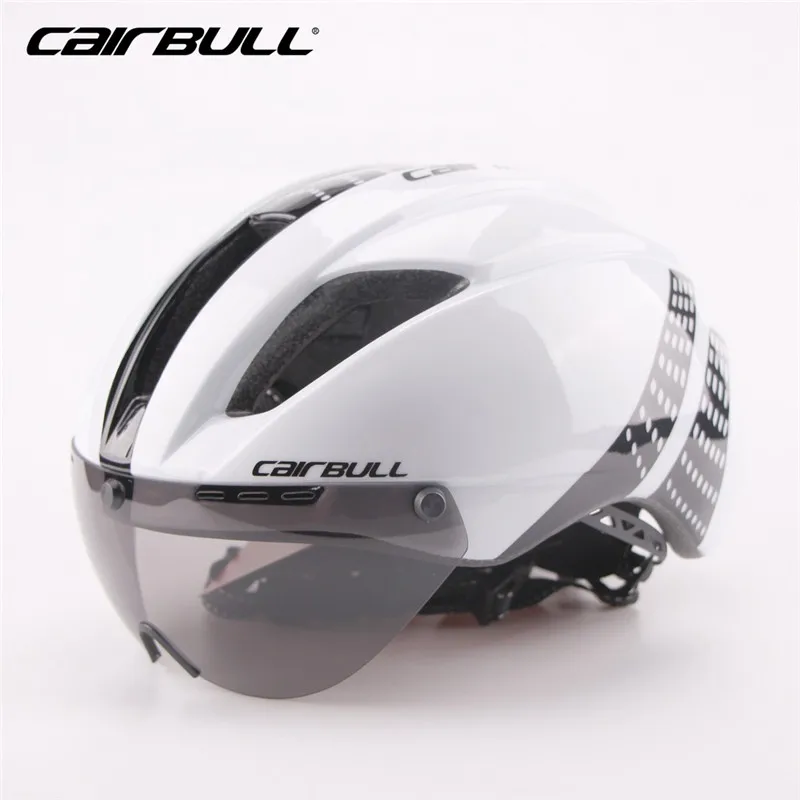280g Aero Ultra-light Goggle TT Road Bicycle Helmet In-Mold Racing Cycling Bike Sports Safety Helmet Time-Trial Cycling Helmet