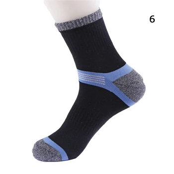 

YJSFG HOUSE 17color Brand Mens Socks Casual Breathable Business Sportswear Socks Patchwork Male Fashion Cotton Ankle Socks White