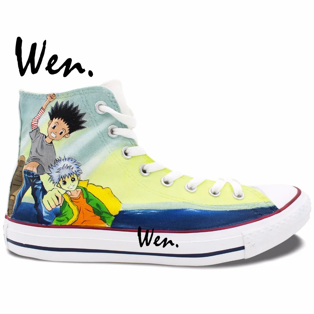 Wen Anime Hand Painted Shoes Custom Design Hunter X Hunter High Top