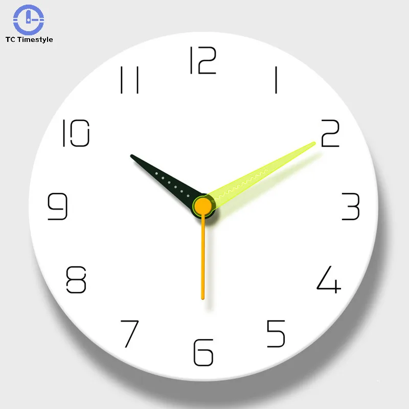 Минималистический современный дизайн настенные часы кухня Искусство личности скандинавские часы украшение дома кварцевые спальня чисто белая гостиная