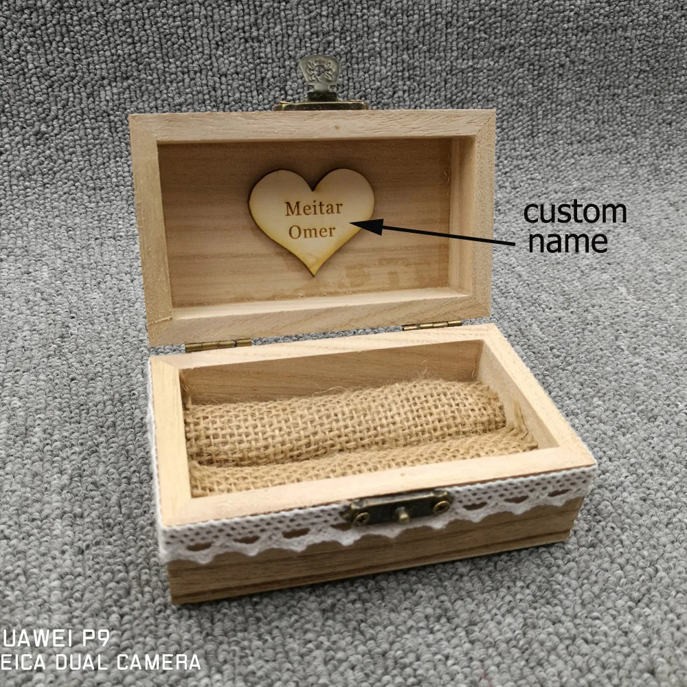 rustic wedding ring bearer box personalized wedding ring box wooden ring holder box - Wedding Ring Boxes rustic wedding ring bearer box personalized wedding ring box wooden ring holder box - Wedding Ring Boxes