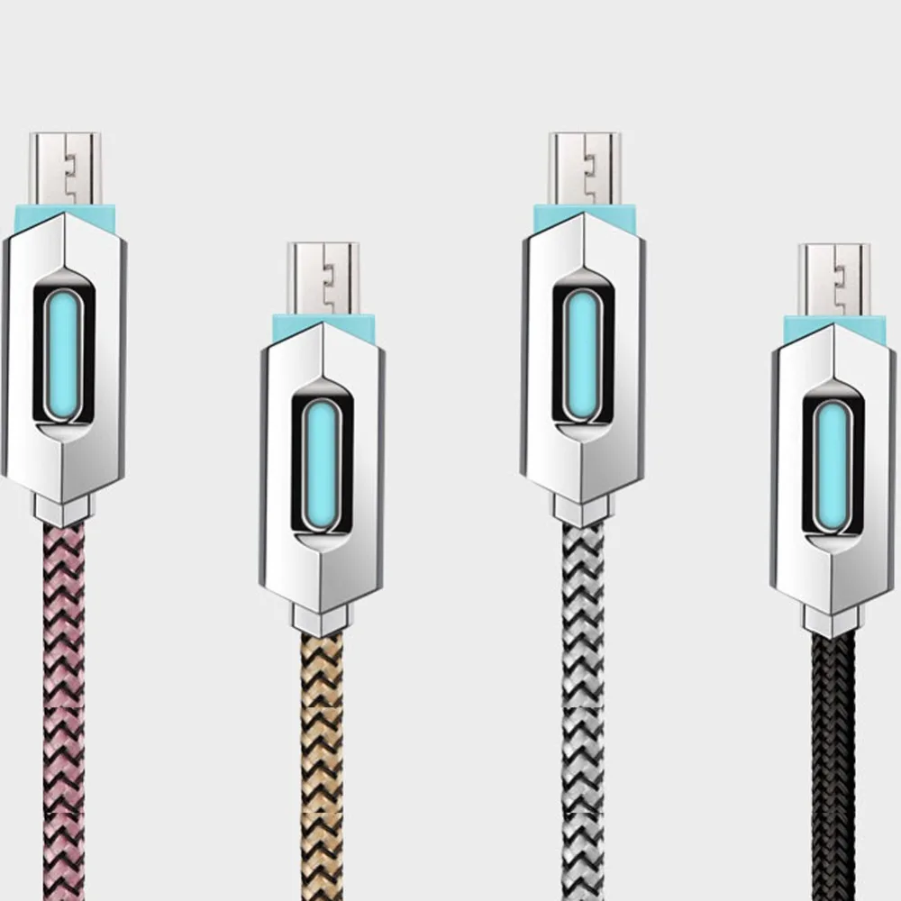 Buy Buyincoins LED Charge Cables Durable Nylon Braided