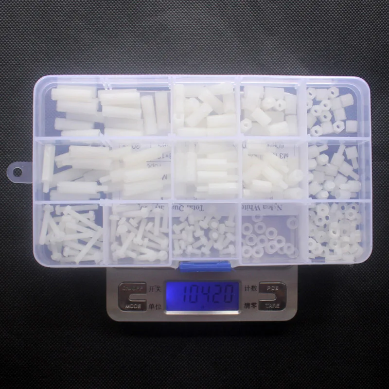 

260Pcs/Box Spacer Hex Column Screw Nut Kit Assortment M3 Standoffs Threaded Pillar Repair Tool WWO66