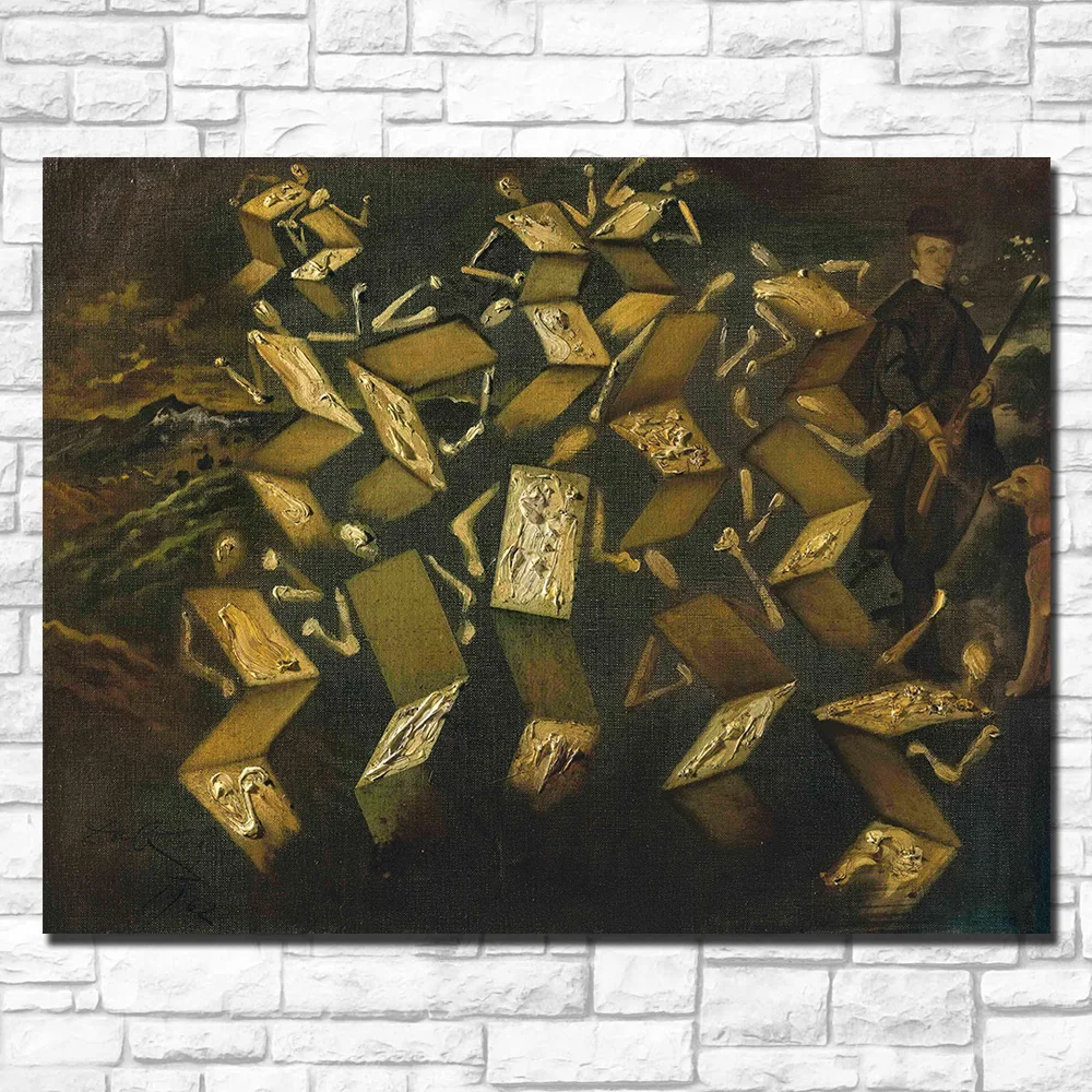 Twist in the Velazquez Studio Painting by Salvador Dalí Printed on Canvas