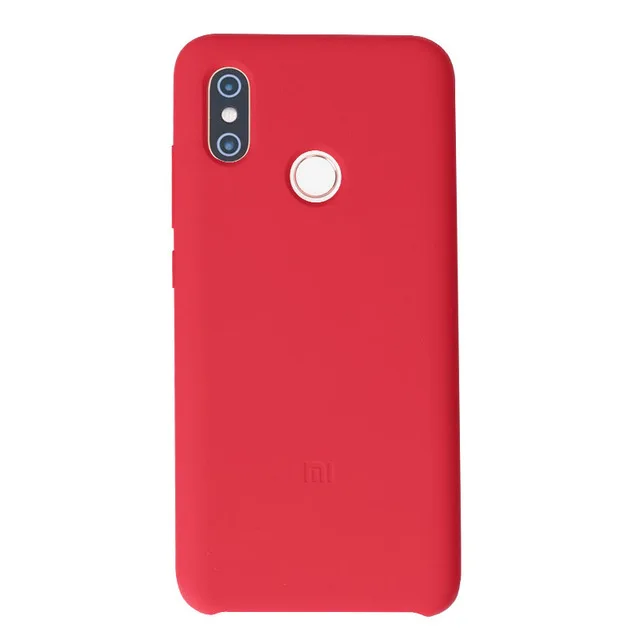 Original Xiaomi Mi8 Explorer Edition official Mi 8 Case Silicone Snapdragon 845/710 Mi8se Mi8 Screen Fingerprint Mi8 Pro - Цвет: Красный