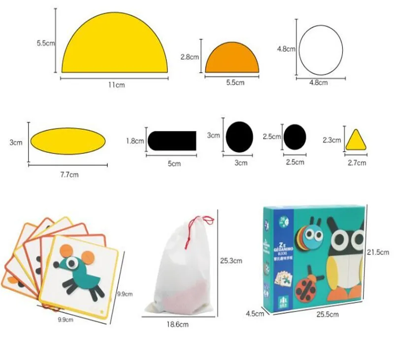 130 шт Монтессори logic Деревянная Игра настольная игра-головоломка комплект Красочные Детские Обучающие деревянные головоломки Геометрическая головоломка для детей
