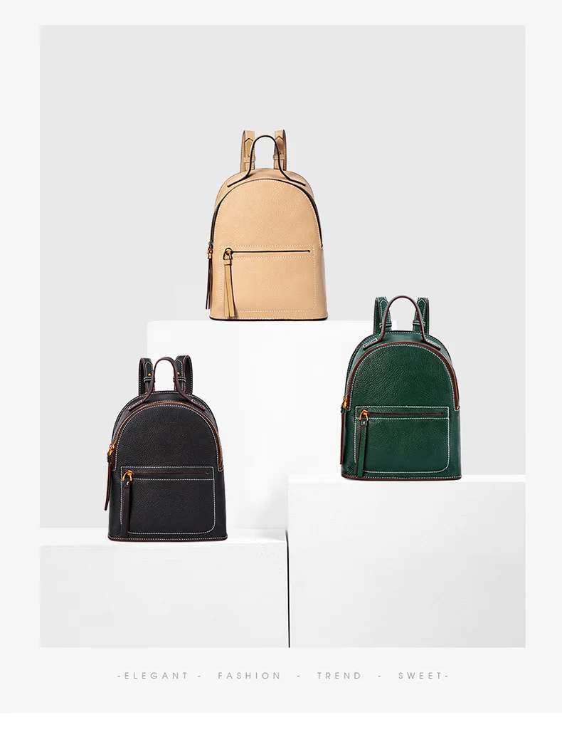 Bostanten, модный рюкзак из натуральной кожи, женские сумки, рюкзак для девочек, школьные сумки на молнии, кожаный рюкзак
