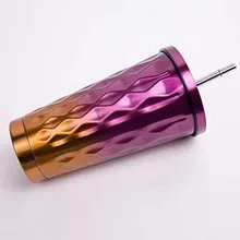  Creative Vacuum Flasks Home Kitchen Thermos Insulated Thermos Car Coffee Mug Travel Drink Bottle For Coffee with Straw 500ml 