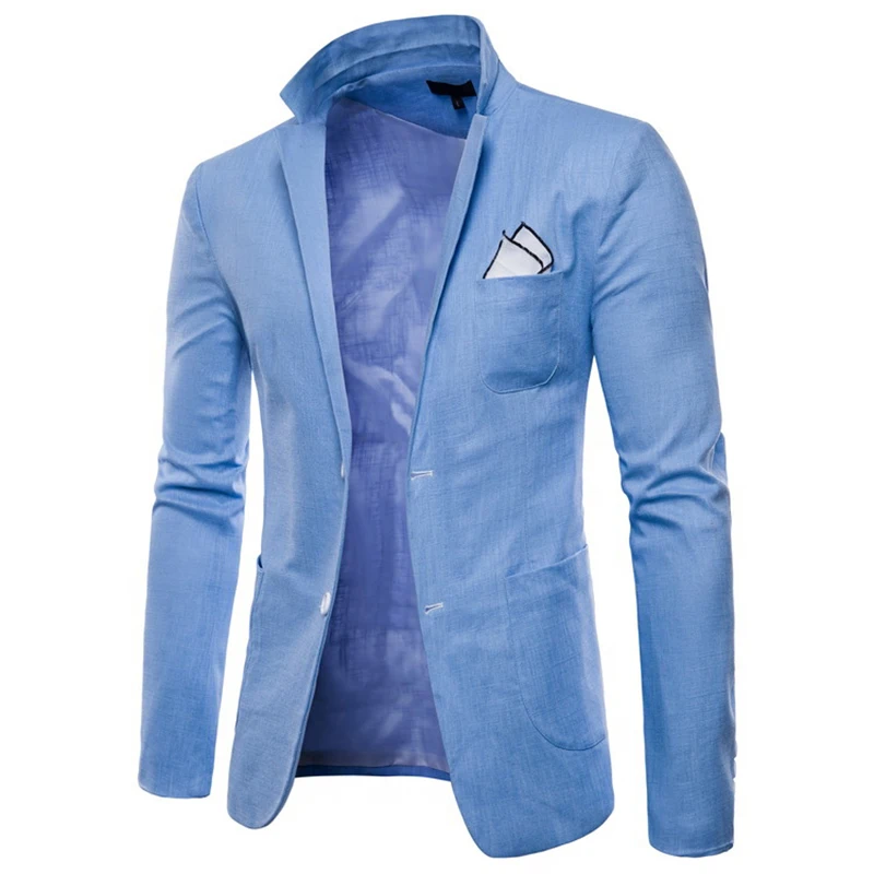 Fashion Cotton linen summer men comfort blazer Mens 2019 New Slim Fit Jacket Suits Blazers Men Quality Casual suit plus size 4XL Fashion Cotton linen summer men comfort blazer Mens 2019 New Slim Fit Jacket Suits Blazers Men Quality Casual suit plus size 4XL