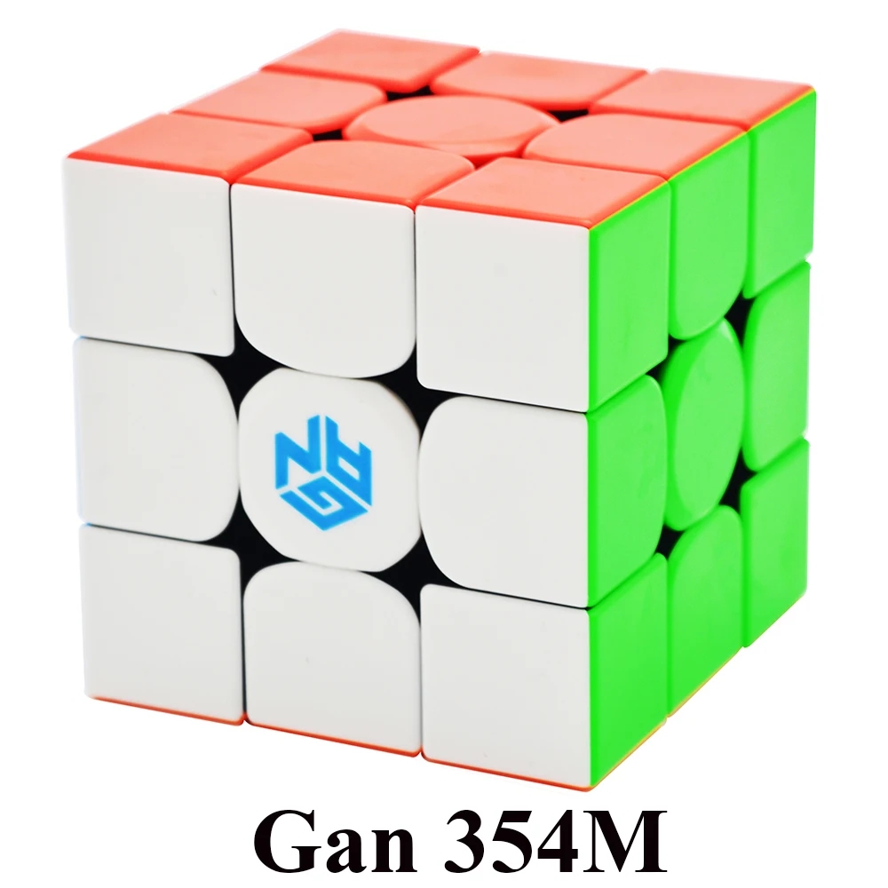 Vente GAN354M 3x3x3 Magic Cube Stickerless Avec Magnétique Gan 354 m Speed Puzzle Cube Pour WCA Professionnel cubo Magico Gan 354 m Jouets