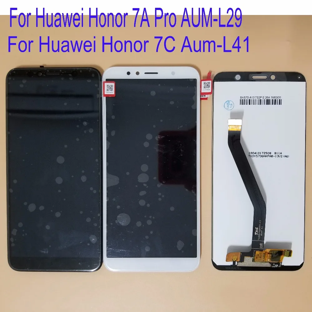 

Russian Version 5.7'' For Huawei Honor 7C Aum-L41 LCD Display Touch Screen Digitizer Assembly Replace LCD With Frame Display