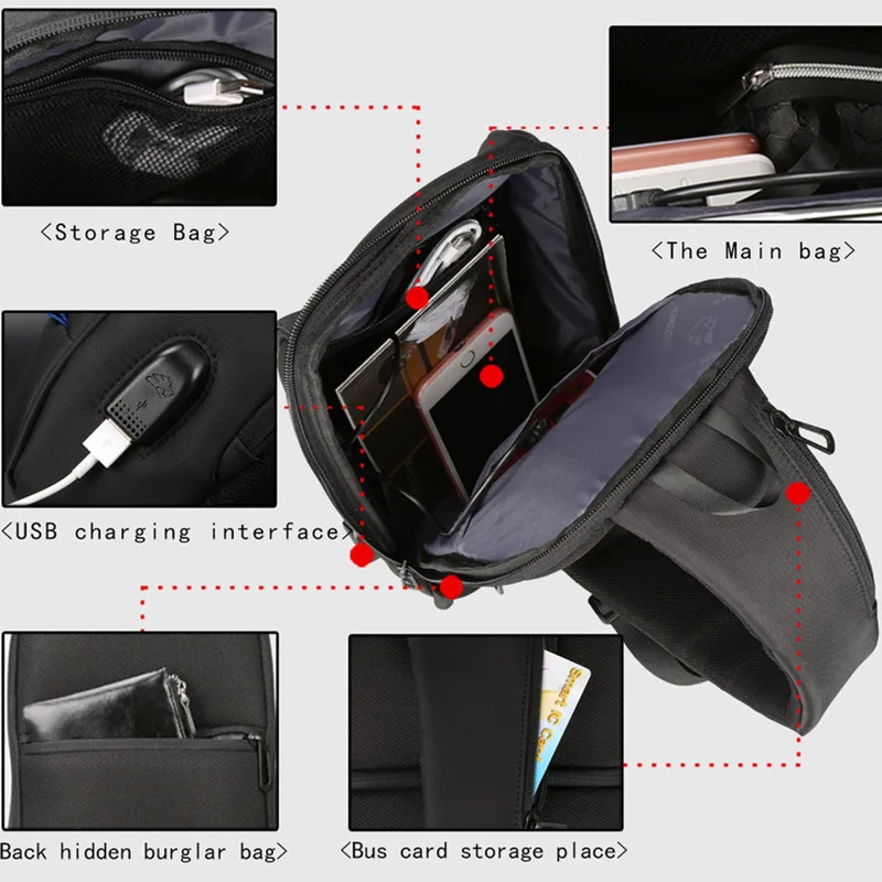 Kingsons новый товар KS3174w 10 1 дюймов груди рюкзак для Для мужчин женщин Повседневное