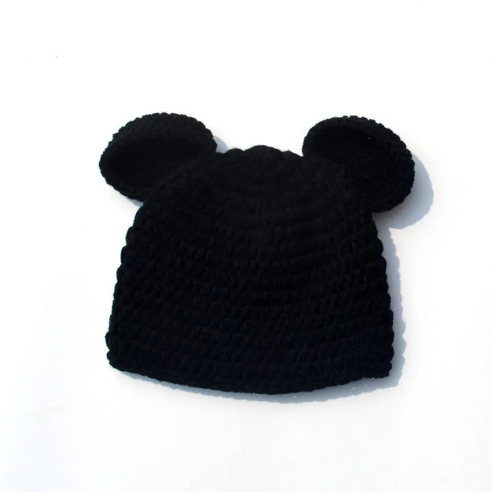 Милая шляпа Микки Мауса, шорты и обувь, комплект для новорожденных, вязаная одежда с Микки Маусом для малышей, реквизит для фотосъемки, костюм с героями мультфильмов, MZS-16032