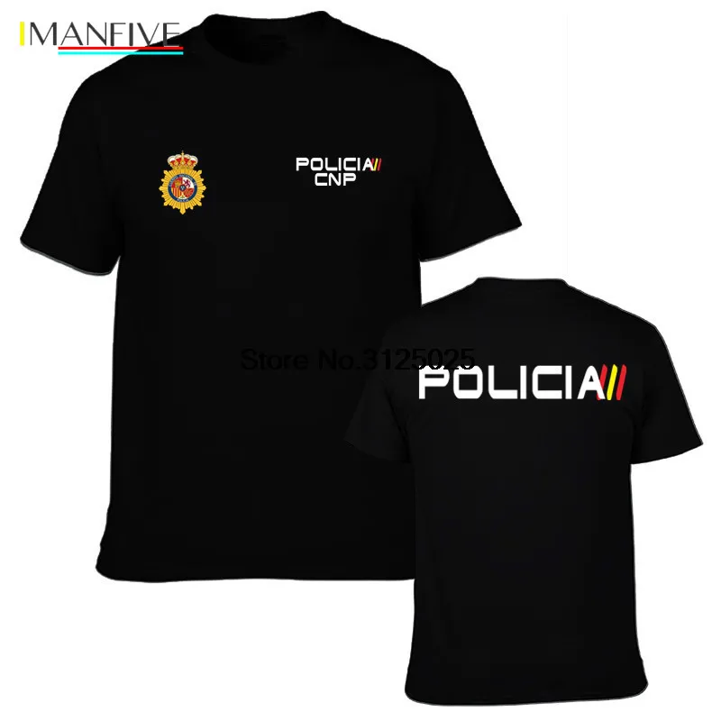 

New Men's Casual T Shirt Espana Policia Spain National Police Espana Policia Anti Riot Goes Special Forces T-shirt Tees