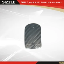 Carbon Fiber Gear Shift Knob Sticker Cover Cap Interior Trim For Ford Mustang