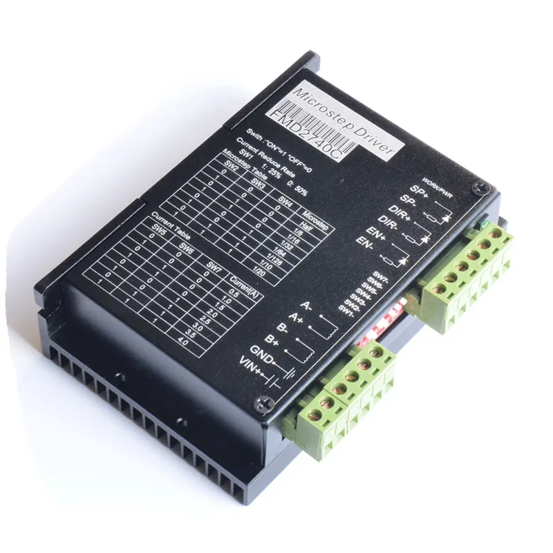 

FMD2740C 2 Phase 50VDC /4A / 128 microstep CNC stepper motor driver for Nema17,23 stepper motor cnc router milling