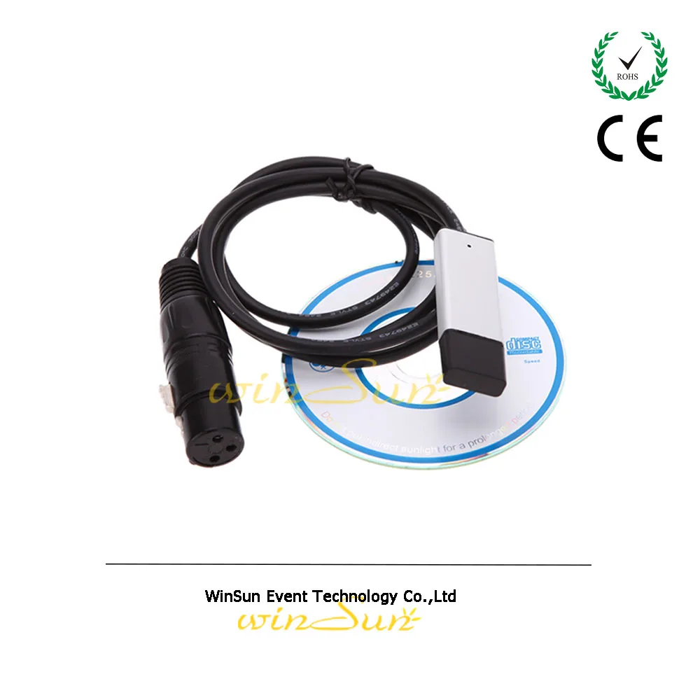 

Win7 Win8  Stage Light Console Dimmer USB Suit FreeStyler etc USB DMX512 Controller Software Interface Adapter Computer PC