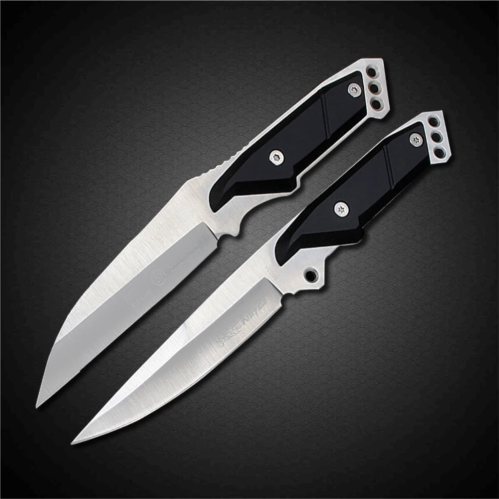 

PEGASI Fixed Blade Diving Knife Stainless Steel Blade Black Handle Camping Survival Hunting Knives EDC Tool Hot Sale