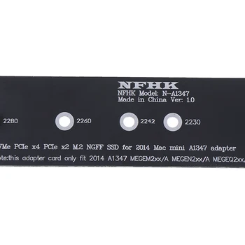 

Converter Card Adapter with Screw PCI-Ex4 M.2 NGFF NVME AHCI SSD Converter for 2014 macbook Mini A1347