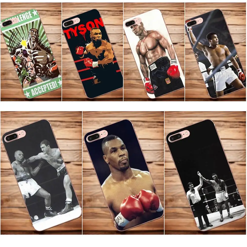 

For iPhone X 4 4S 5 5C 5S SE 6 6S 7 8 Plus For Moto G G2 G3 Pattern TPU Soft Phone Cover Case Tyson Punch Ring Boxing Sports