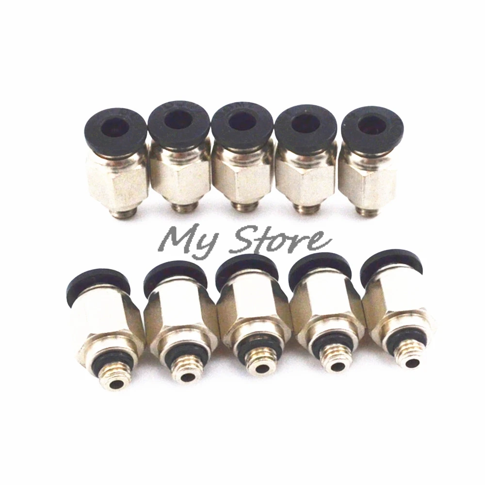 Blcak Высокое качество PC 8 мм 1/8 &quot1/4&quot 3/8 &quot1/2&quot резьба Мужская прямая