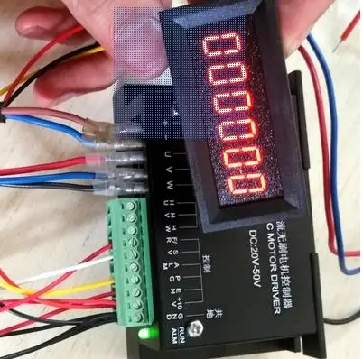 

Speed controller Speed feedback device Used with brushless spindle drive to display real-time motor speed