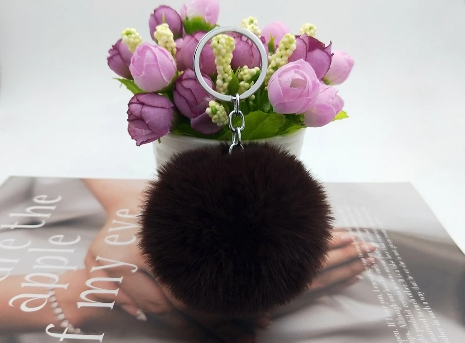 20 Colors Fluffy Fur Pom Pom Keychains Soft Faux Rex Rabbit Fur Ball Car Keyring Pompom Key Chains Women Bag Pendant Jewelry Diy HTB1op4UwER1BeNjy0Fmq6z0wVXah - 20 Colors Fluffy Fur Pom Pom Keychains Soft Faux Rex Rabbit Fur Ball Car Keyring Pompom Key Chains Women Bag Pendant Jewelry Diy