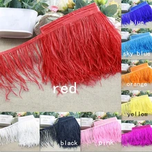 Free Shipping 2 yards Ostrich Feather Ribbons For Fancy Dress Party Boas Clothing accessories materials Color optional Arts Free Shipping 2 yards Ostrich Feather Ribbons For Fancy Dress Party Boas Clothing accessories materials Color optional Arts