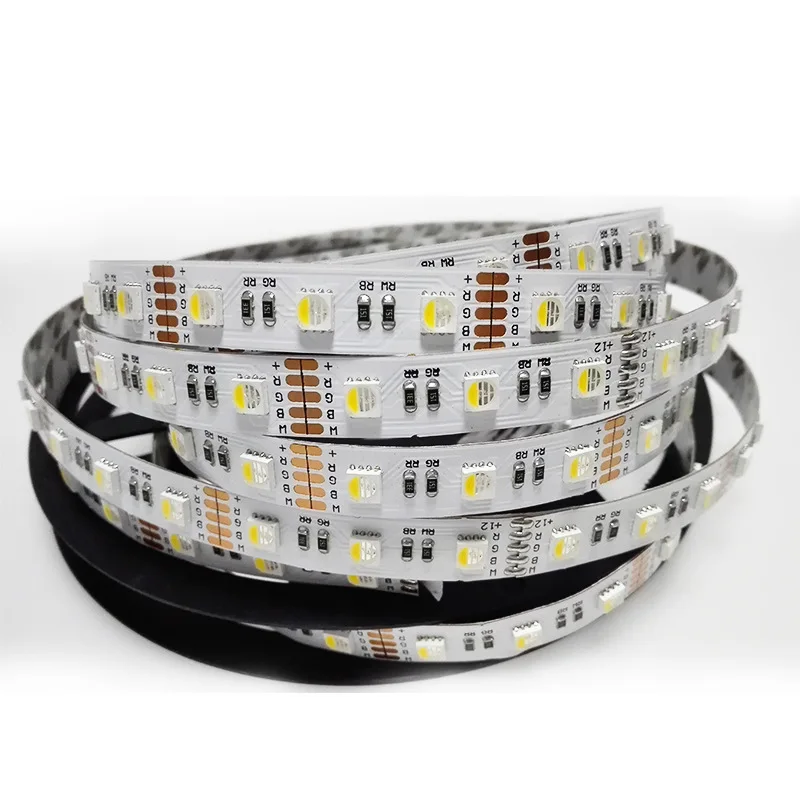 Светодиодная лента SMD5050 RGBW 5 м/рулон 4 в 1 12 пост. Тока/24 В 60 светодиодов/м цвета