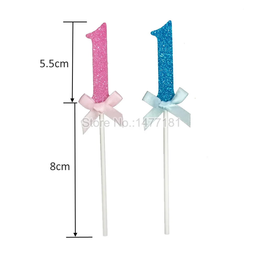 6 Number 1 cupcake picks the first birthday cupcake topper