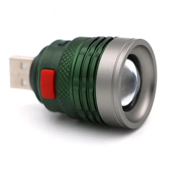3 режима Мини Тактический USB вспышка фонарик мощный светодиодный фонарик наружная дорожная лампа DTT88