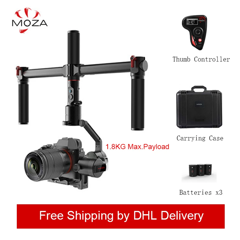 

MOZA AirCross 3 Axis Handheld Gimbal Stabilizer Cameras Multi-Contro For Mirrorless Camera up 3.9lb/1800g for Micro-camera DSLR