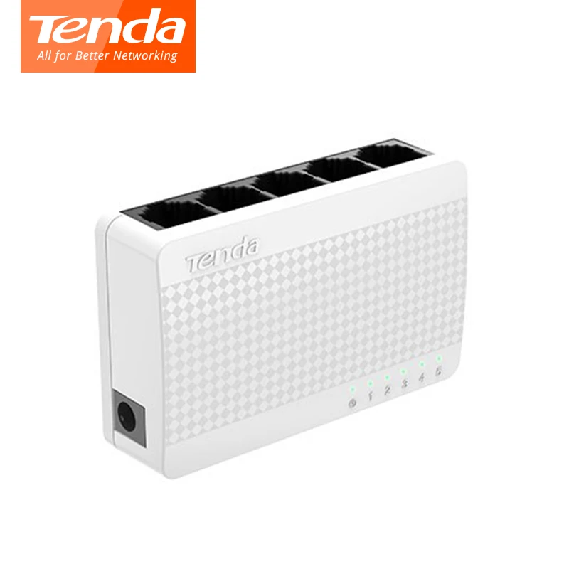 Сетевой коммутатор Tenda S105 5 портов 10 м/100 м настольный сетевой RJ45 полный дуплекс и