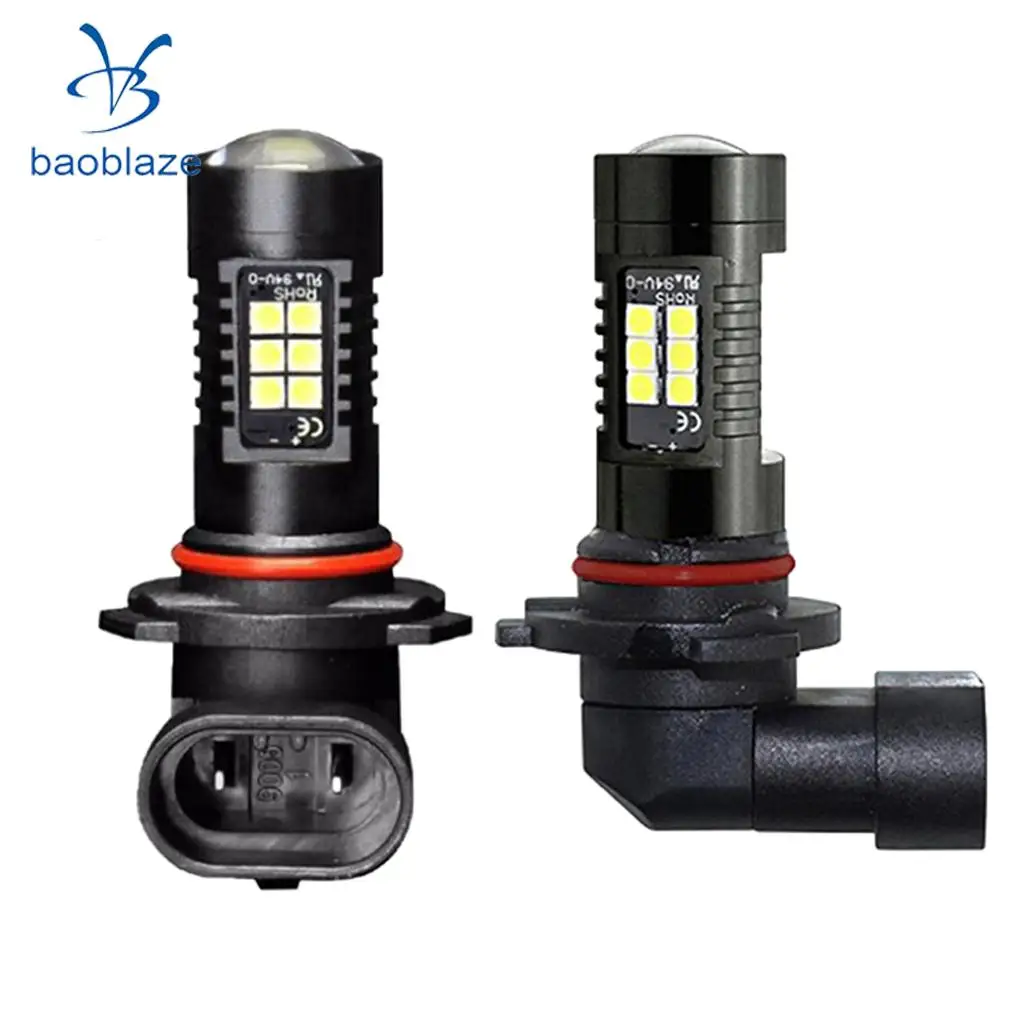 2pcs H10 21SMD Car LED White Fog Driving Light Bulbs Lamp DRL DC 12V-28V