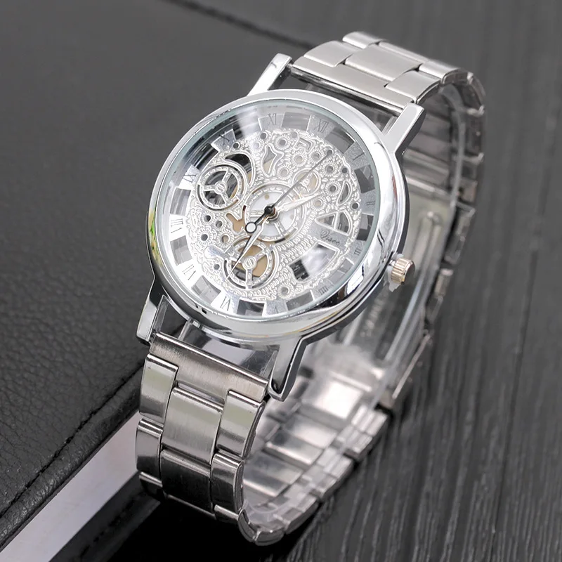 Стальные полые дизайнерские часы для мужчин Relogio унисекс Ретро Masculino Relojes Hombre