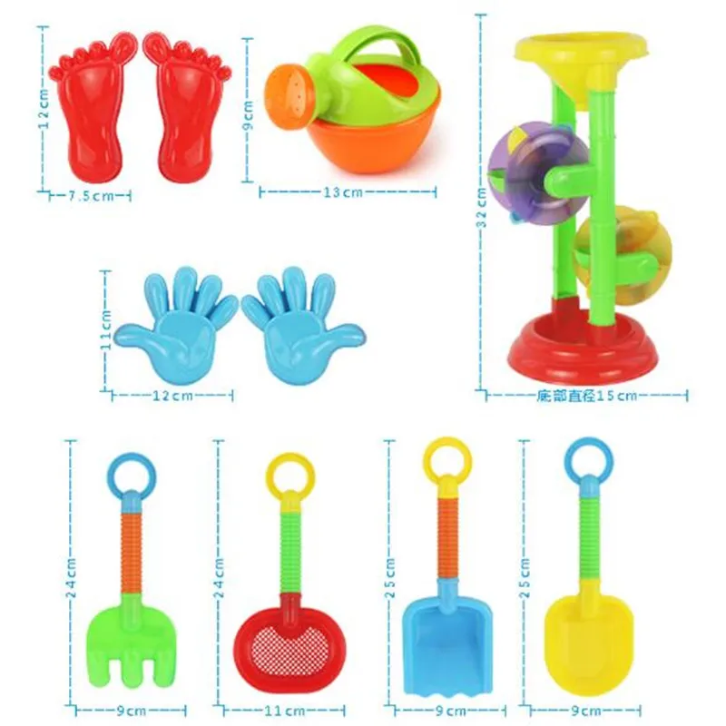 WYNLZQ детская игрушка для ванны пластиковая Лейка для мальчиков и девочек песочные часы лопатка для песка Лопата игровой песок набор игрушек подарки для детей взрослые красочные