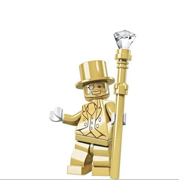 Мистер Золотое оружие военное оружие город полиция части Playmobil Мини фигурки строительный блок кирпич оригинальные игрушки для детей