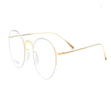 Унисекс Ретро мода Половина обода титановый, ультралегкий прогрессивные мульти-фокусные линзы очки Рамка для дальнозоркости дальние очки для чтения