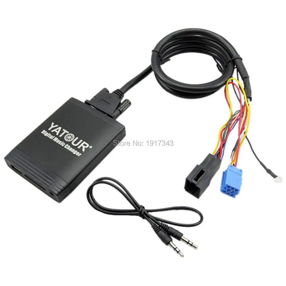Yatour coche adaptador AUX MP3 SD USB música de cambiador de CD 8PIN conector para asiento Ibiza Va