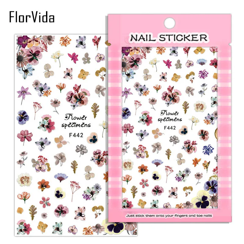 FlorVida F159-188 клей для ногтей наклейки с клеем на ногти Одри Хепберн милый дизайн для маникюра красоты ногтей