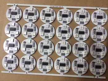 

DC12V WS2801 5050 SMD addressable pixel PCBA,3pcs 5050 SMD LED;0.96W;26mm diamter;0.72W