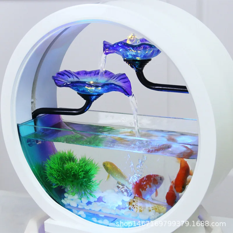 Европейский керамический фонтан для воды аквариум гостиной офиса украшения
