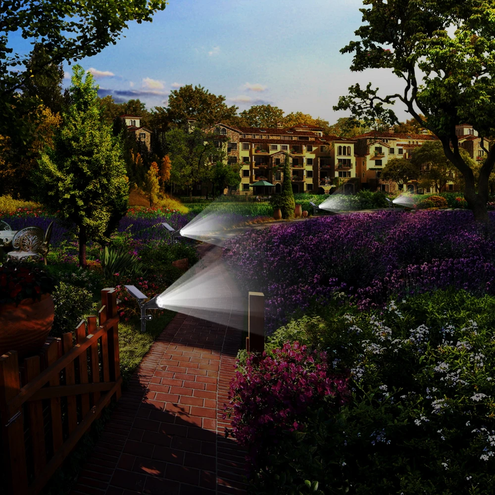 Solares ao ar Luzes da Noite para Jardim Luz de Parede Pacote Solar Holofotes Luzes Livre Ajustável Paisagem Segurança Sensor Movimento 2 Led 13 paisagem segurança sensor movimento luzes da noite para jardim